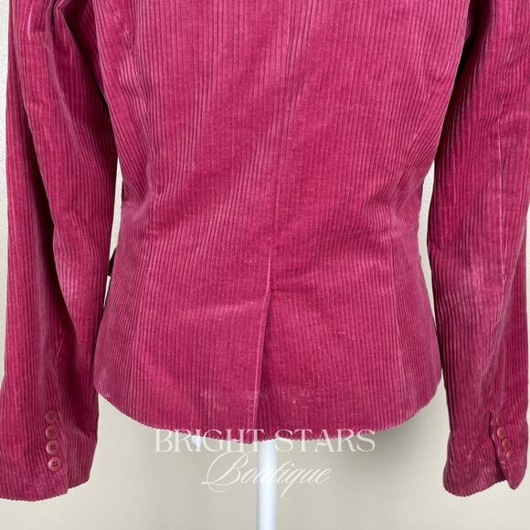 Rare Pink Corduroy Blazer Jacket ASO Lorelai Gilmore Girls Bright Colorful - Picture 14 of 16